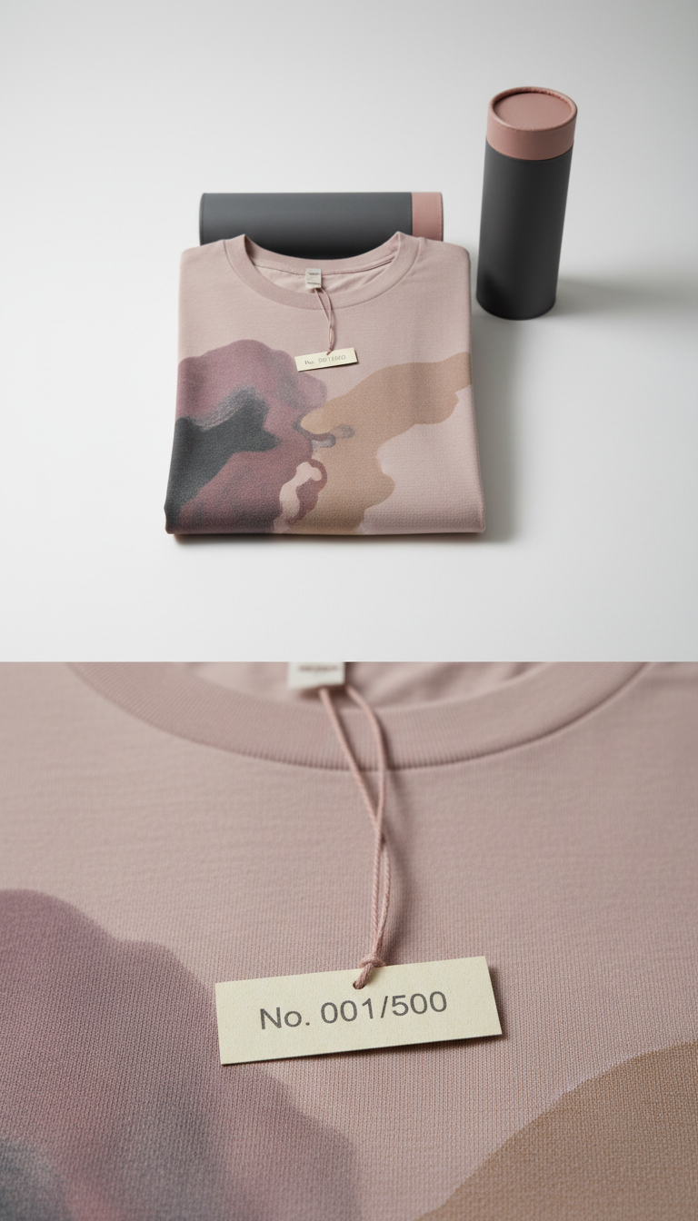 Midweight Cotton Tee In Designer Tube