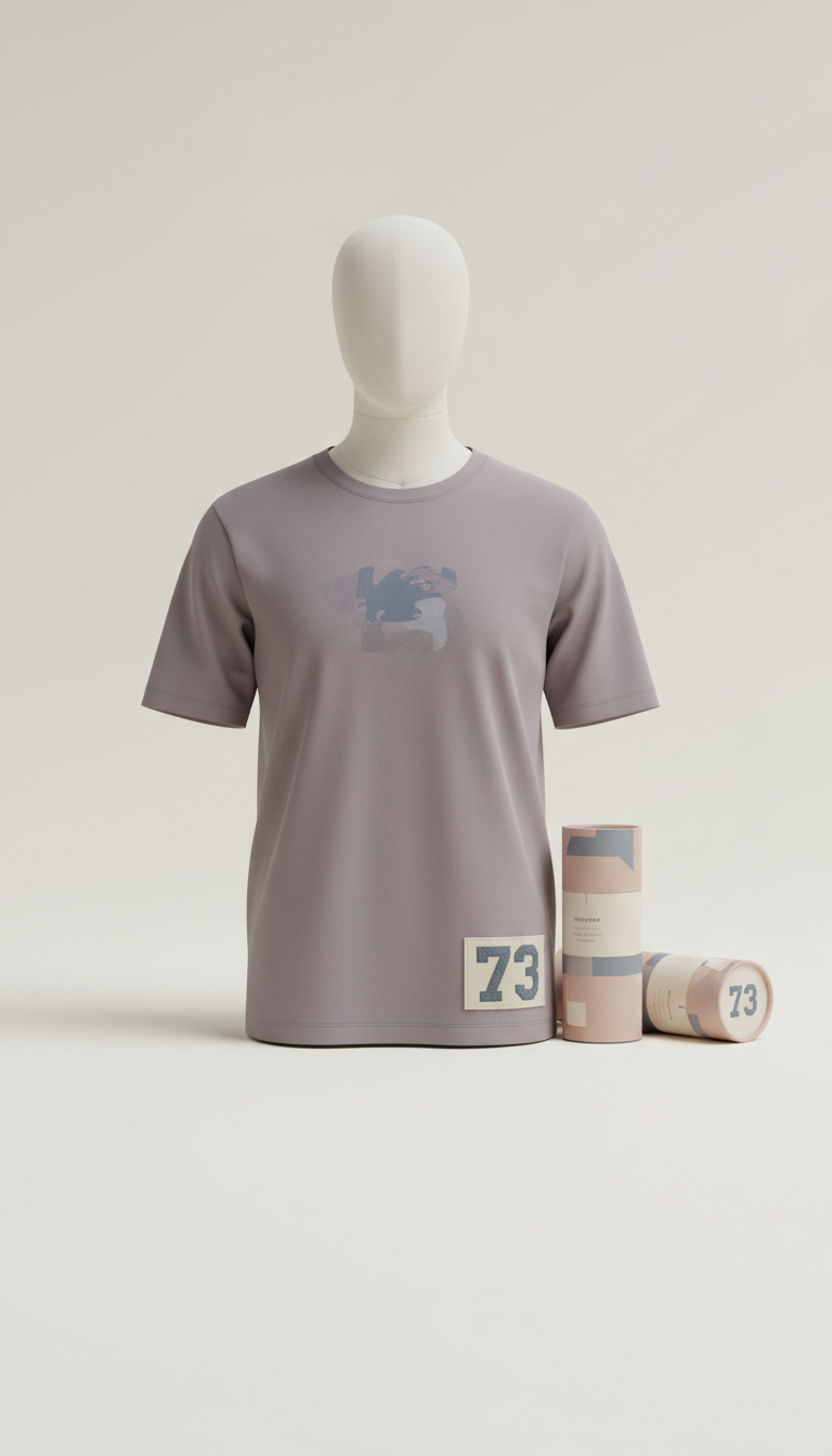 Graphic Tee With Numbered Tag